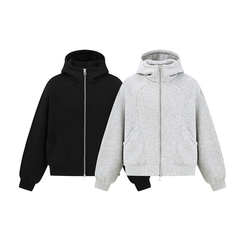 LUXMOVI CORE Zip-Hoodie – Retro Couple