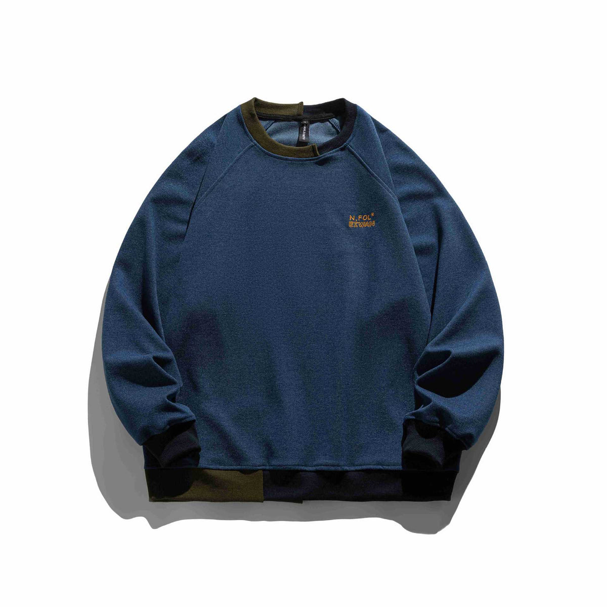 LUXMOVI CORE Hoodie – Color Block Embroidery Pullover