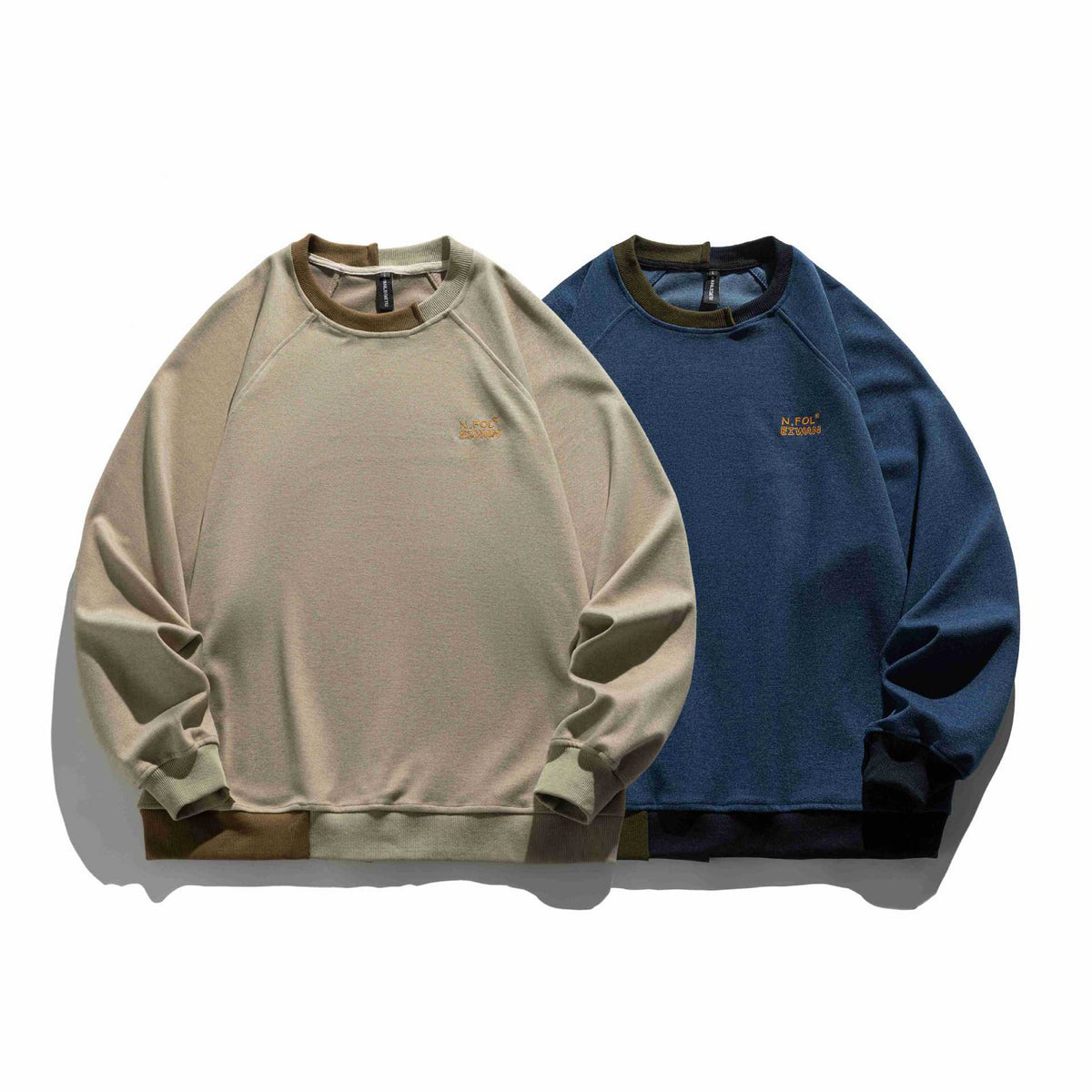 LUXMOVI CORE Hoodie – Color Block Embroidery Pullover