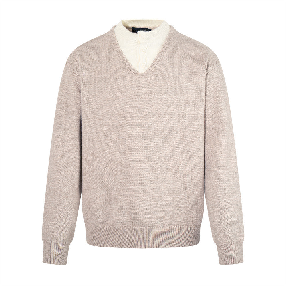 LUXMOVI CORE Strickpullover – V-Neck