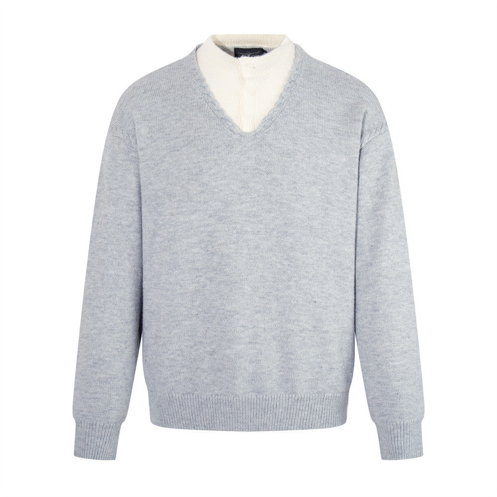 LUXMOVI CORE Strickpullover – V-Neck
