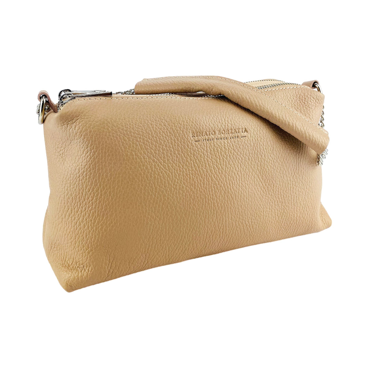 LUXMOVI Leder-Handtasche – Powder