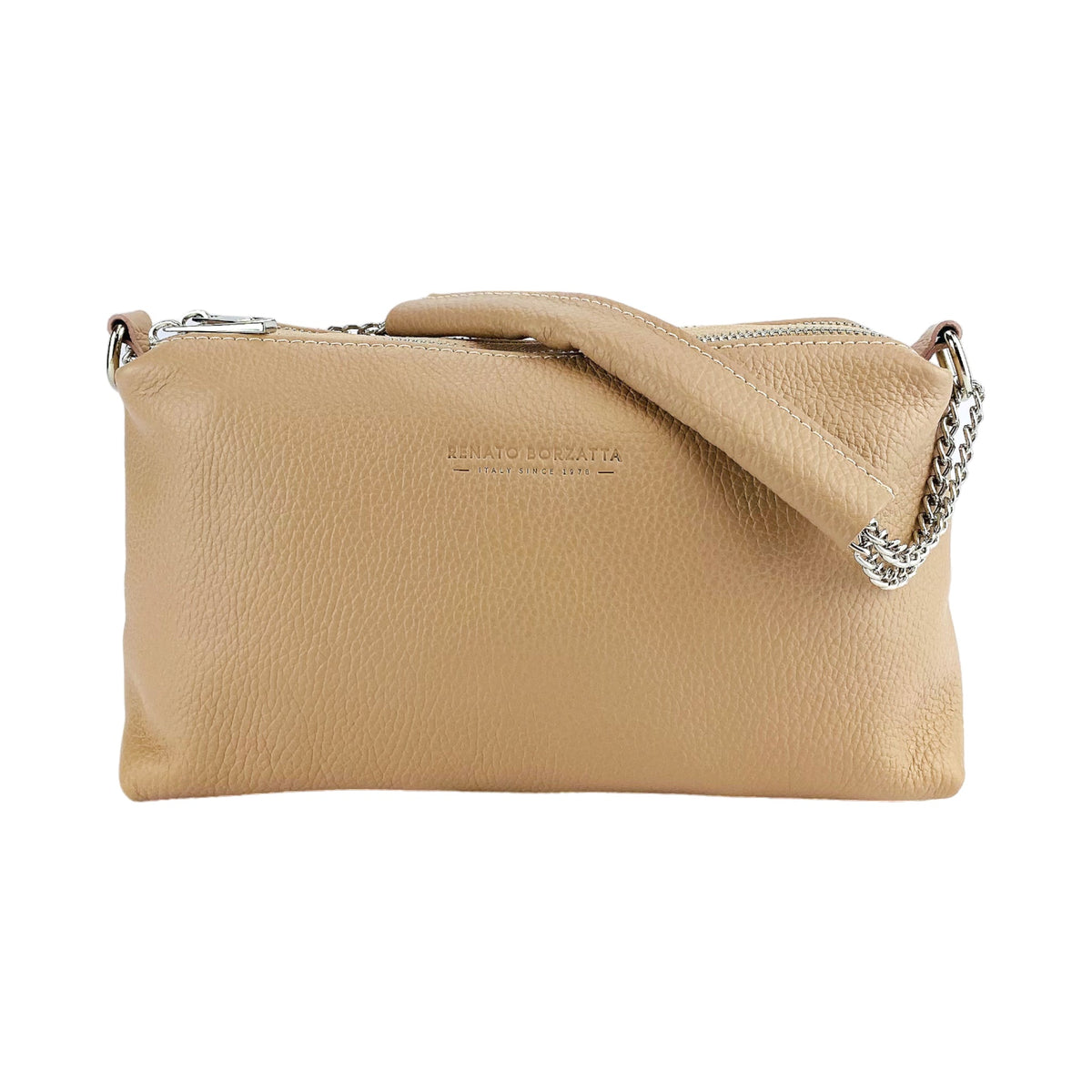 LUXMOVI Leder-Handtasche – Powder