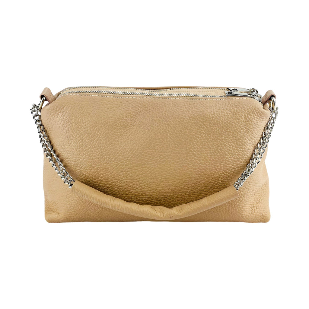 LUXMOVI Leder-Handtasche – Powder