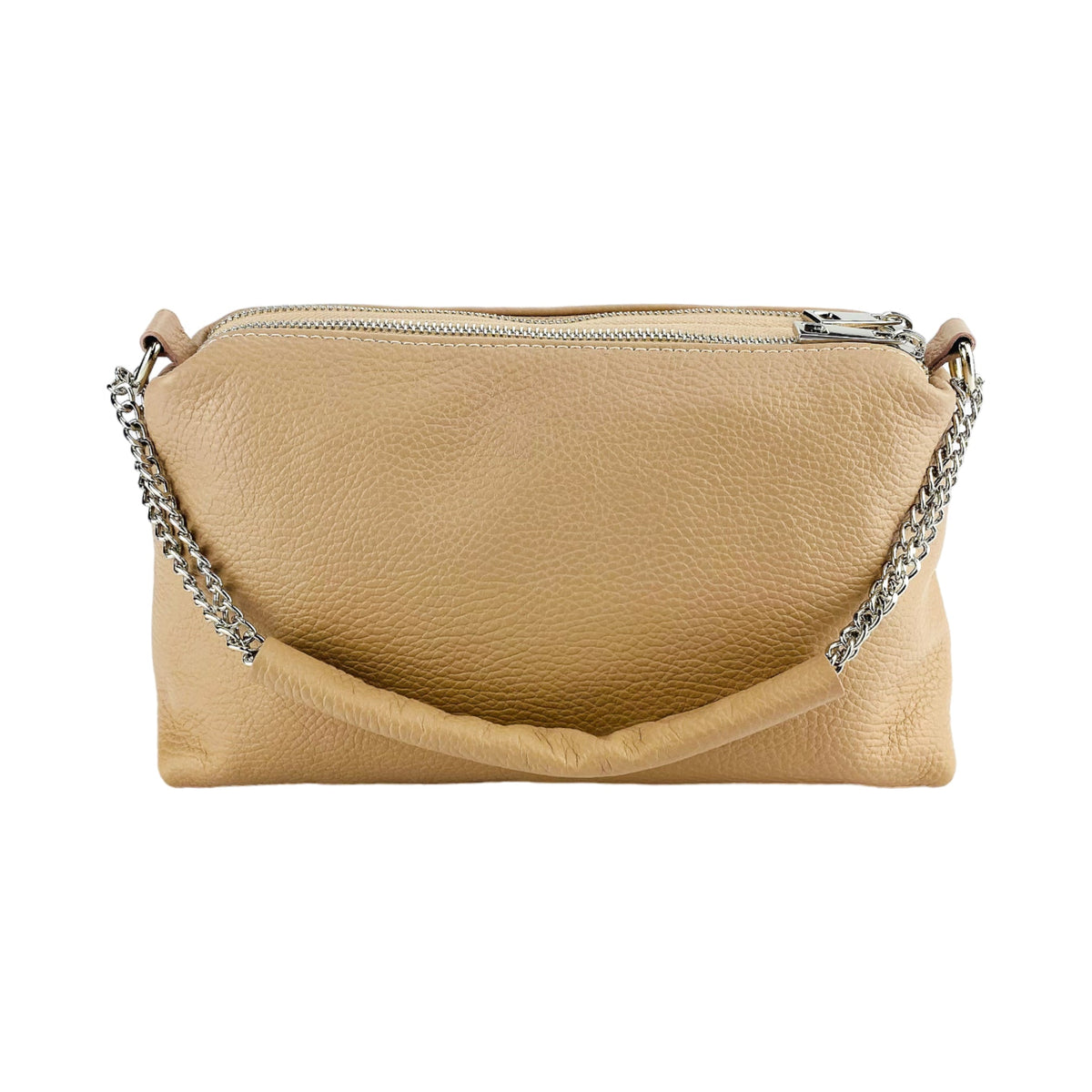 LUXMOVI Leder-Handtasche – Powder