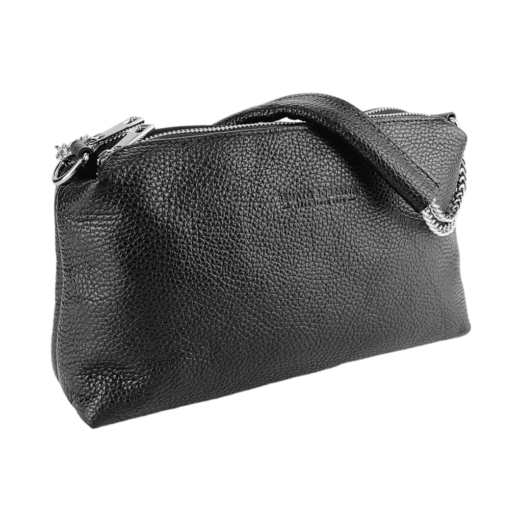 LUXMOVI Leder-Handtasche – Schwarz